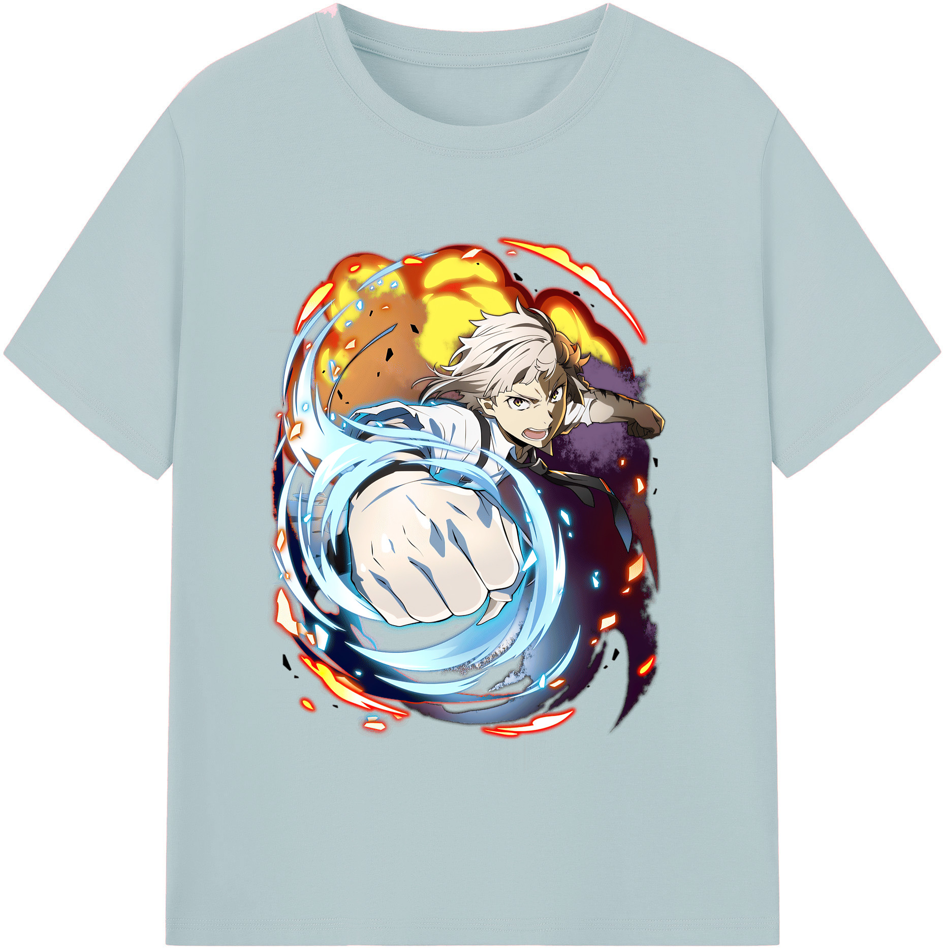 （画像用） 文豪ストレイドッグス Bungo Stray Dogs 綿100％半袖Tシャツ（フロントプリント）
